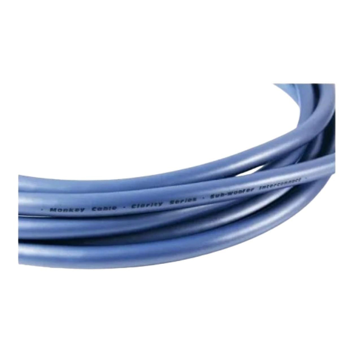 Monkey Cable RCA Male to Male Clarity Subwoofer Cable 6m Blue MCYSUB6