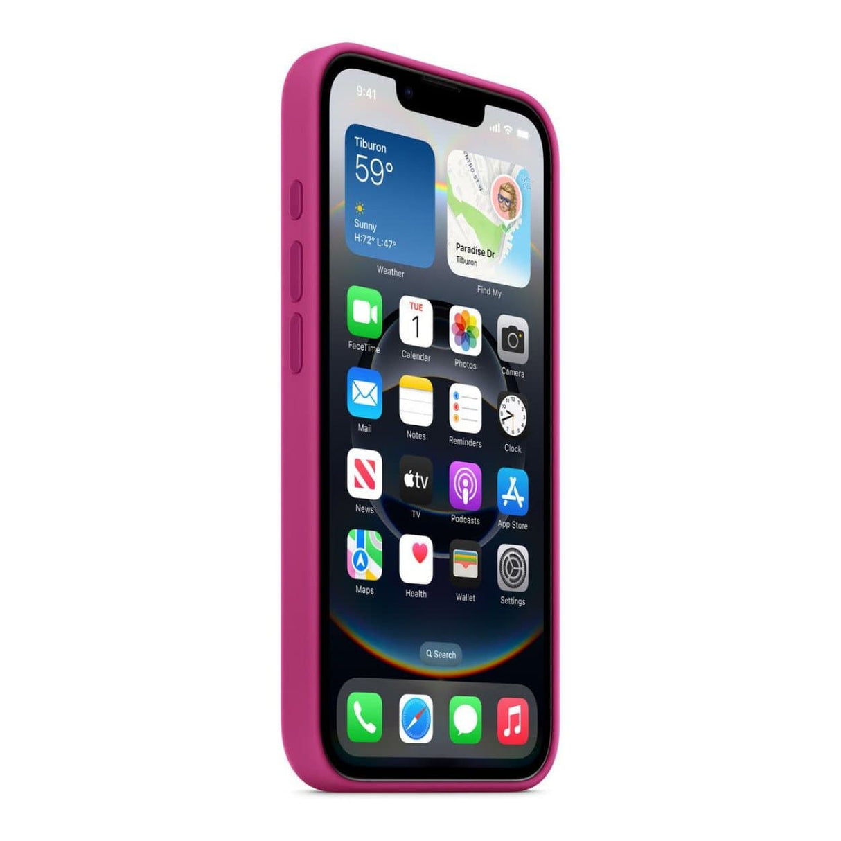 Apple iPhone 16e Fuchsia Silicone Case MD3W4ZM/A