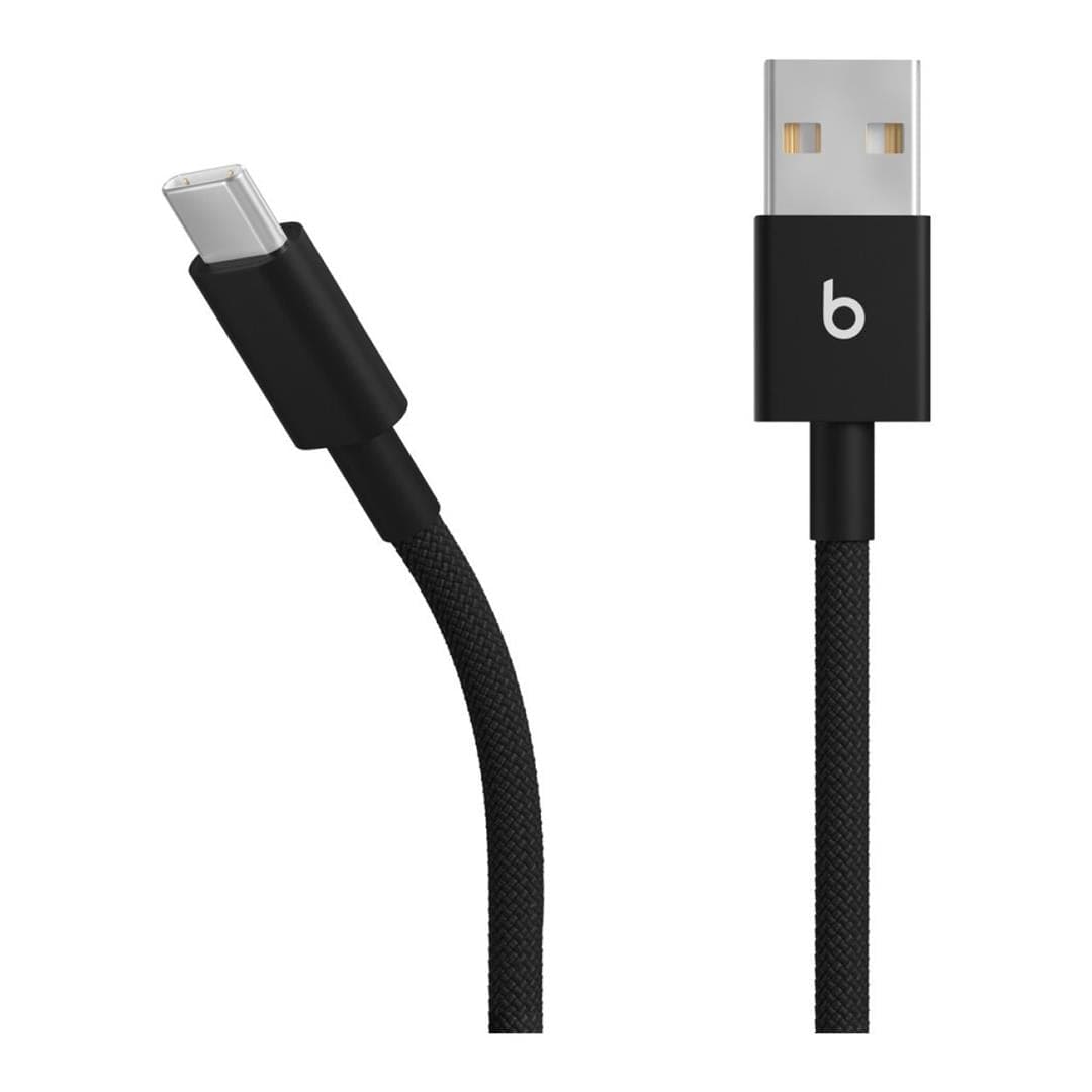 Beats by Dre 1.5m USB-A to USB-C Woven Cables 2-pack Bolt Black MDGH4EE/A