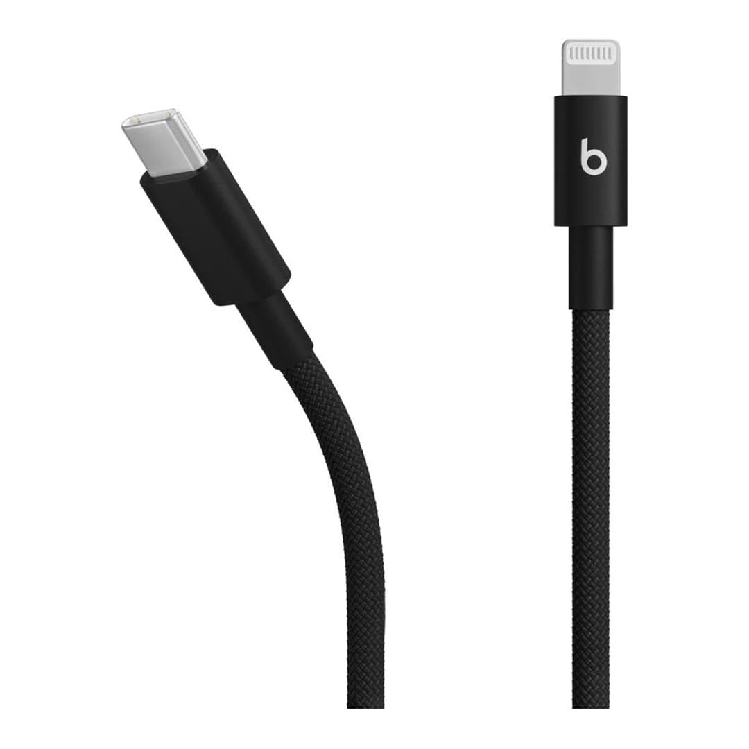 Beats by Dre 1.5m USB-C to Lightning Woven Cable Bolt Black MDGK4EE/A