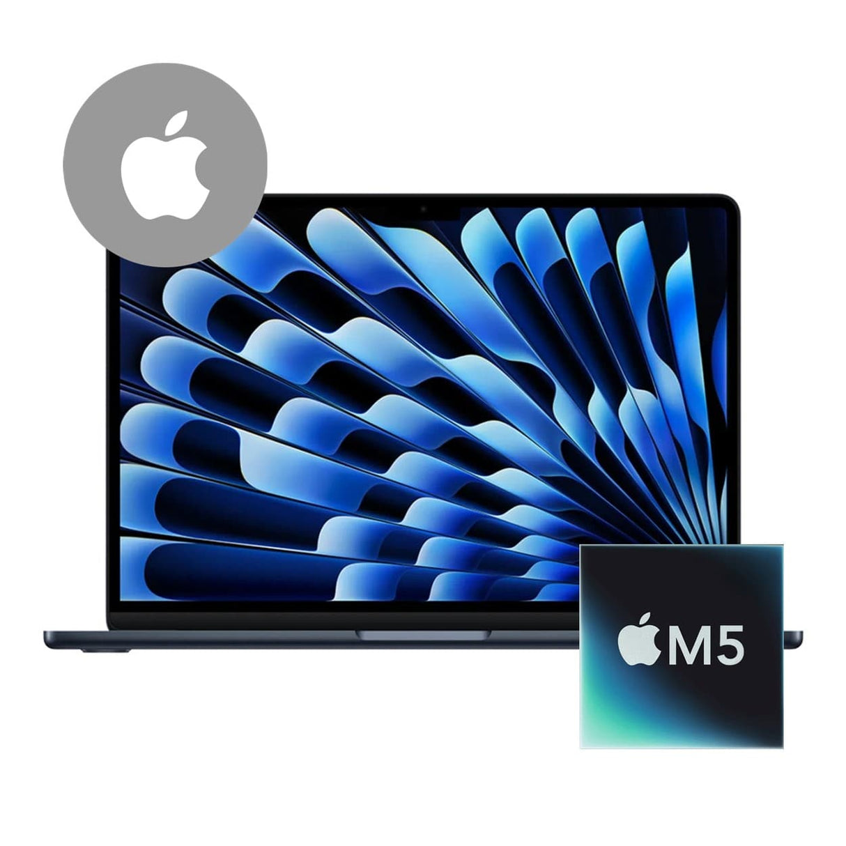 Apple MacBook Air 13.6-inch Retina Laptop - Apple M5 512GB SSD 16GB RAM macOS Midnight