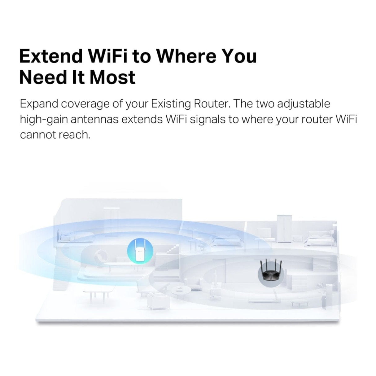 Mercusys AX1500 Wi-Fi 6 Range Extender White ME60X