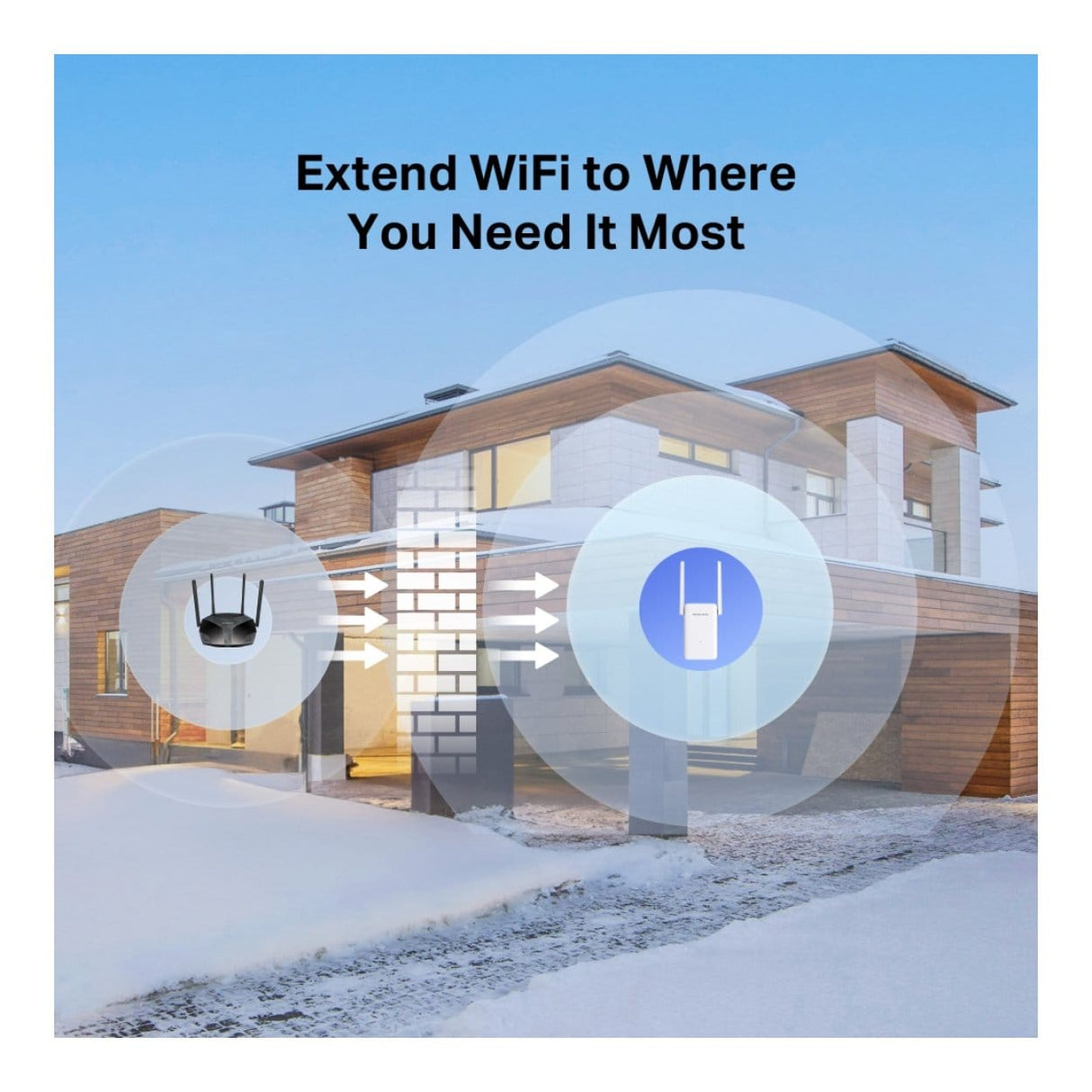 Mercusys AX3000 Wi-Fi 6 Range Extender White ME80X