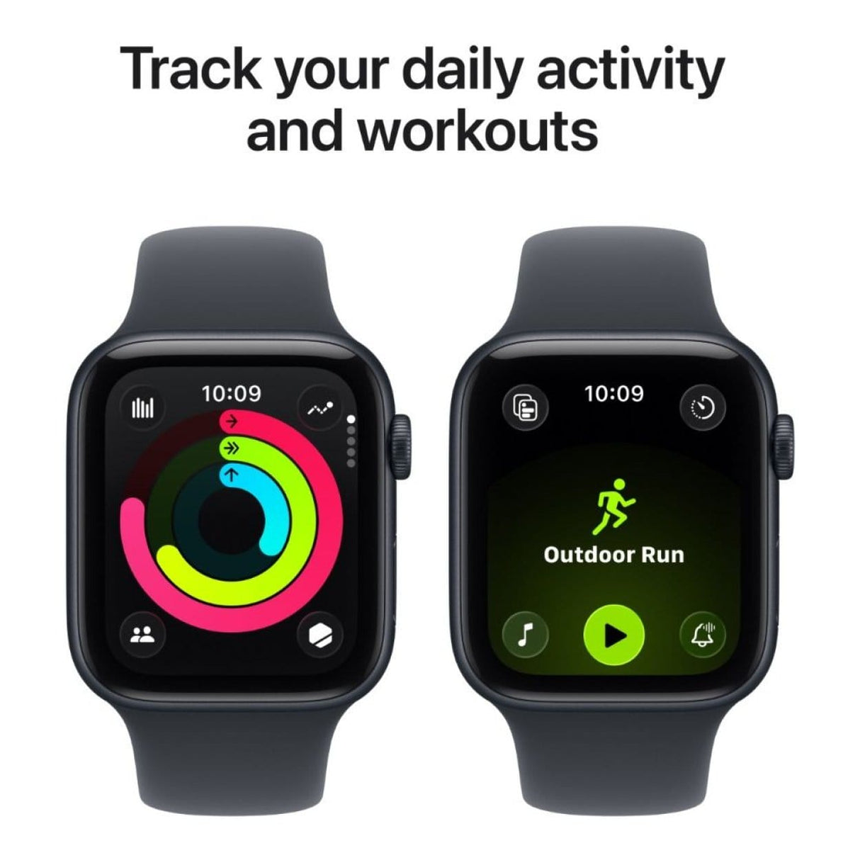 Apple Watch SE 3 GPS 44mm Midnight Aluminium Case with Midnight Sport Band M/L MEHQ4AF/A