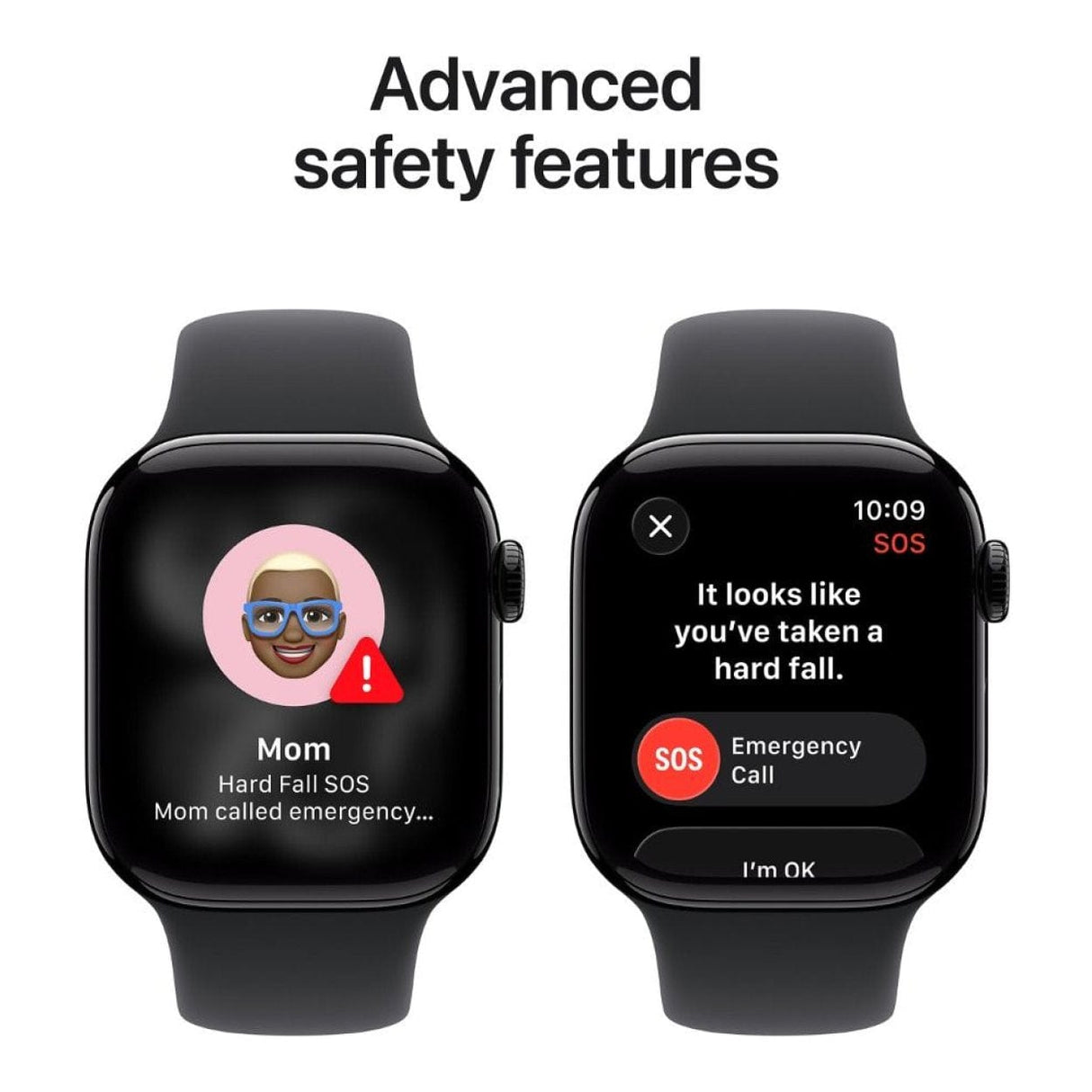 Apple Watch Series 11 GPS 42mm Jet Black Aluminium Case with Black Sport Band S/M MEQT4AF/A