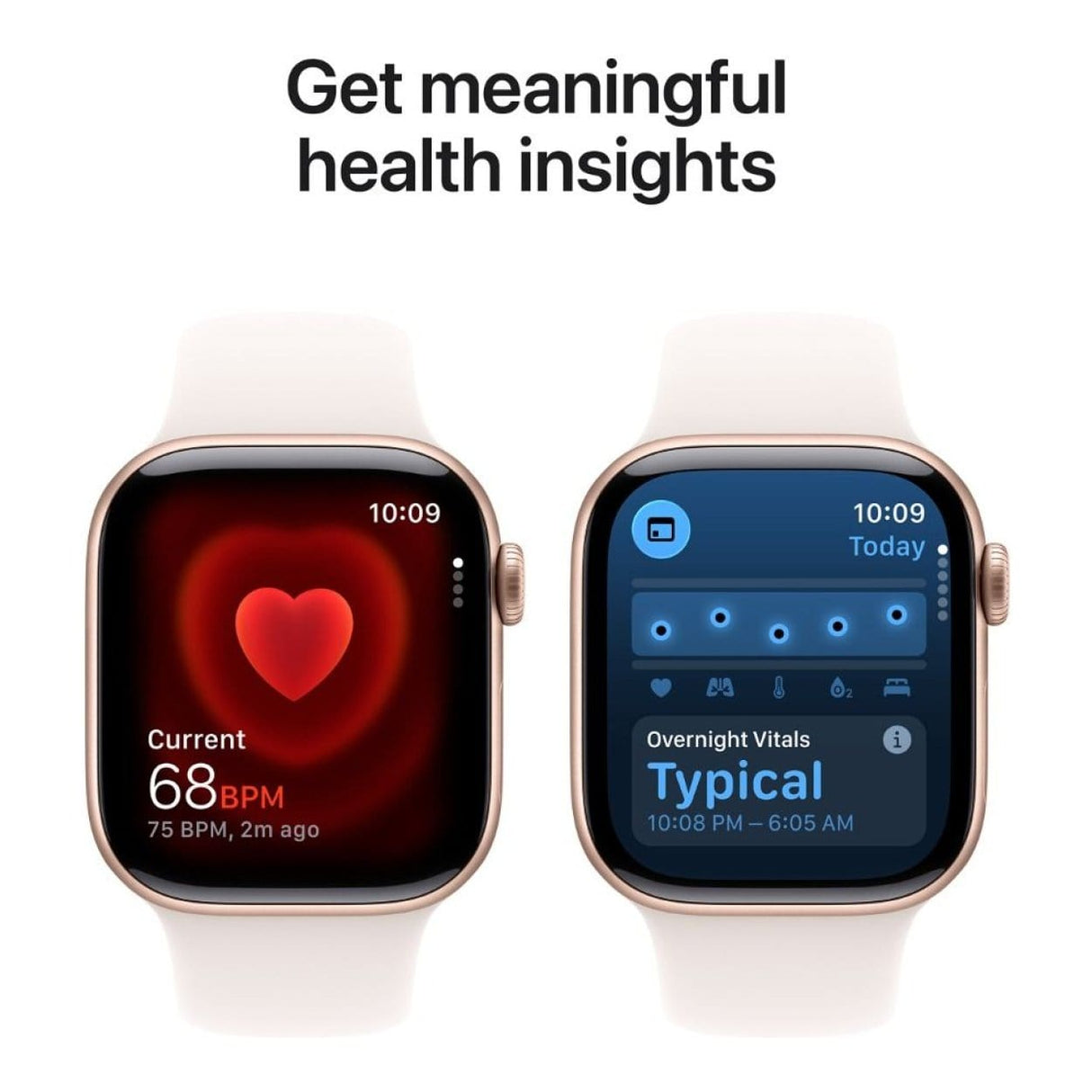 Apple Watch Series 11 GPS 46mm Rose Gold Aluminium Case with Light Blush Sport Band M/L MEV74AF/A