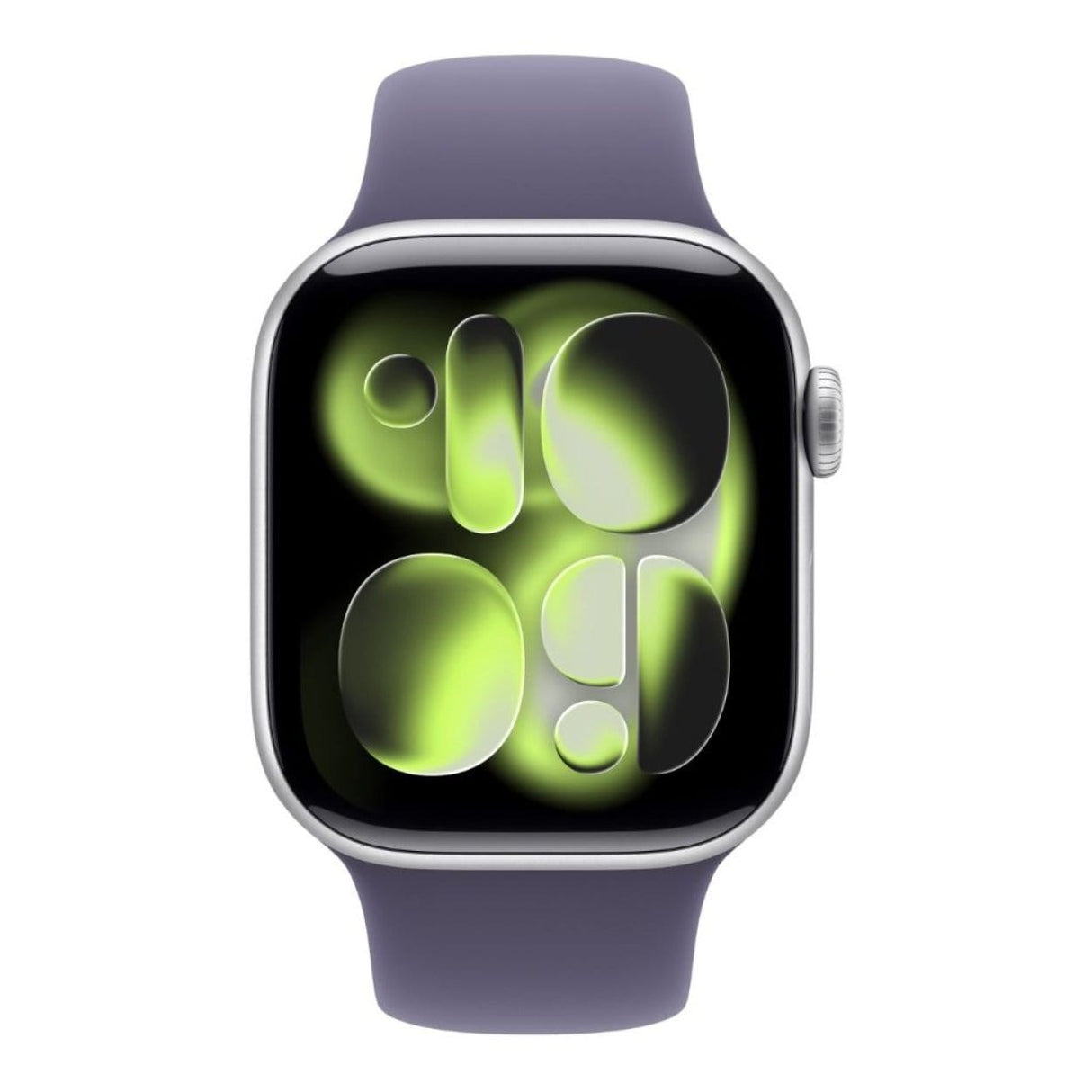 Apple Watch Series 11 GPS 46mm Silver Aluminium Case with Purple Fog Sport Band S/M MEV94AF/A