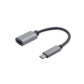 Tuff-Luv 2-in-1 USB-C to VGA and HDMI Adapter Silver and Black MF2140