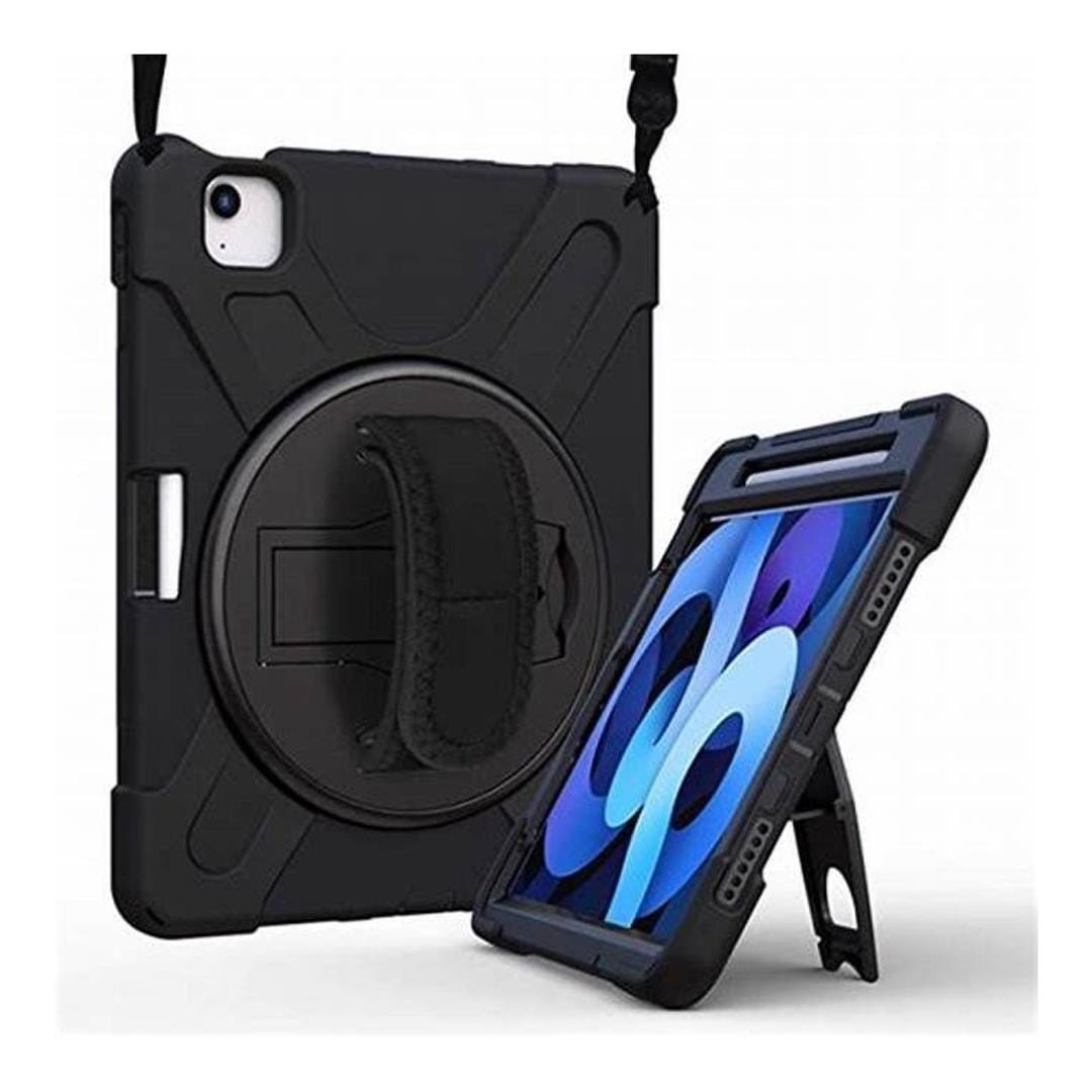 Tuff-Luv 10.6-inch Armour Jack Rugged Case with Arm and Handstrap for Lenovo Tab M10 Plus 3rd Gen Black MF2385