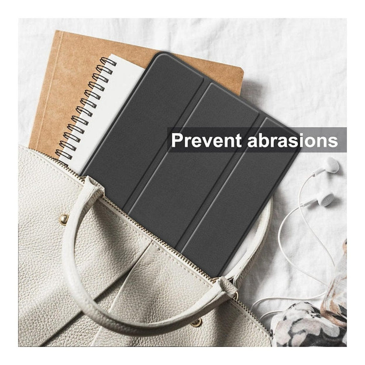 Tuff-Luv 10-inch Folio Smart Tablet Case for Huawei MatePad SE Black MF2656