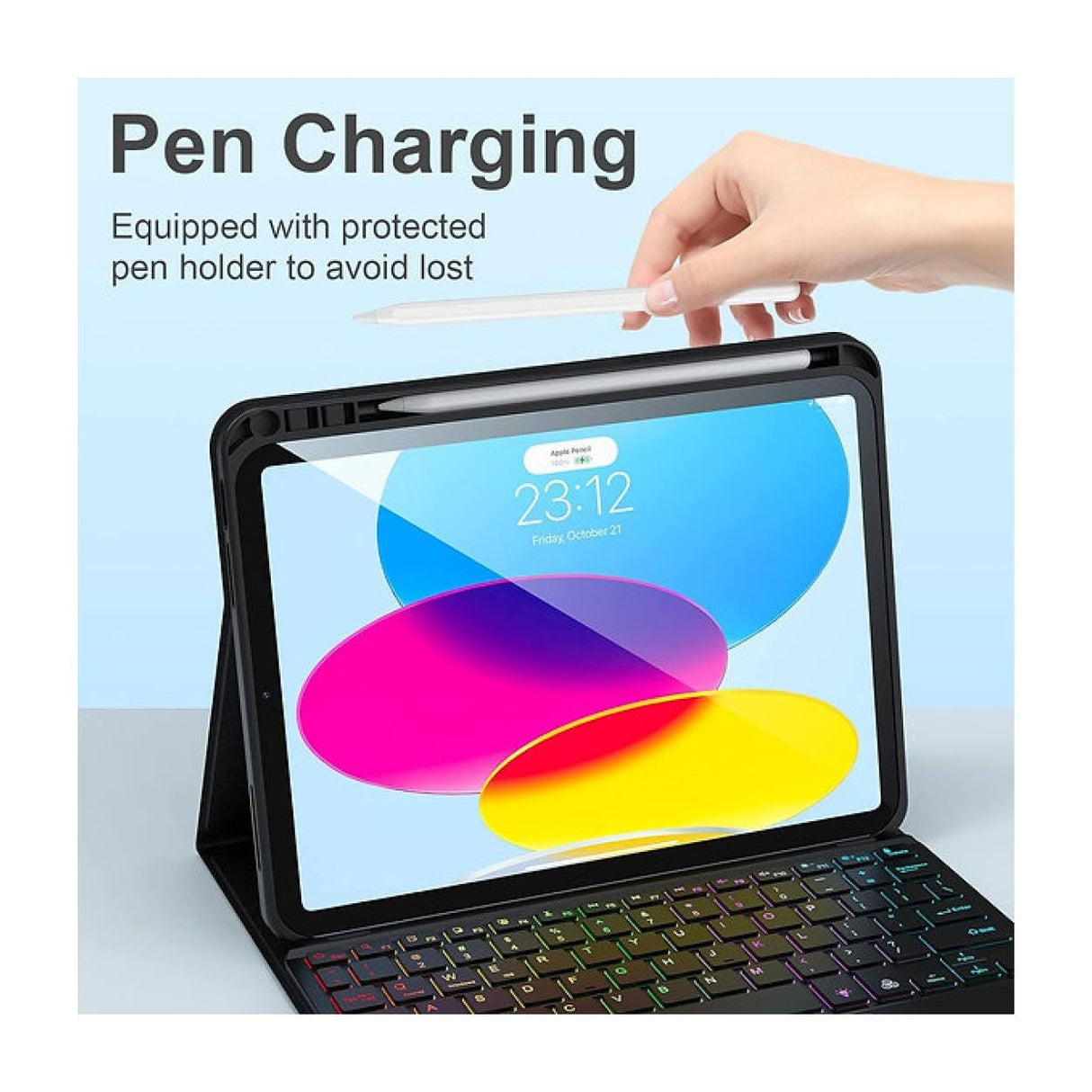Tuff-Luv Bluetooth Folio Case and Keyboard with Trackpad MF2925