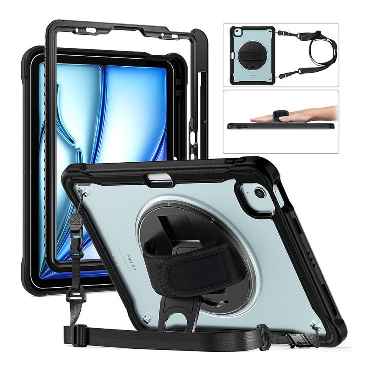 Tuff-Luv Armour Jack Rugged Pen Compatible with Ipad Air 11 M2/M3 Black MF2936