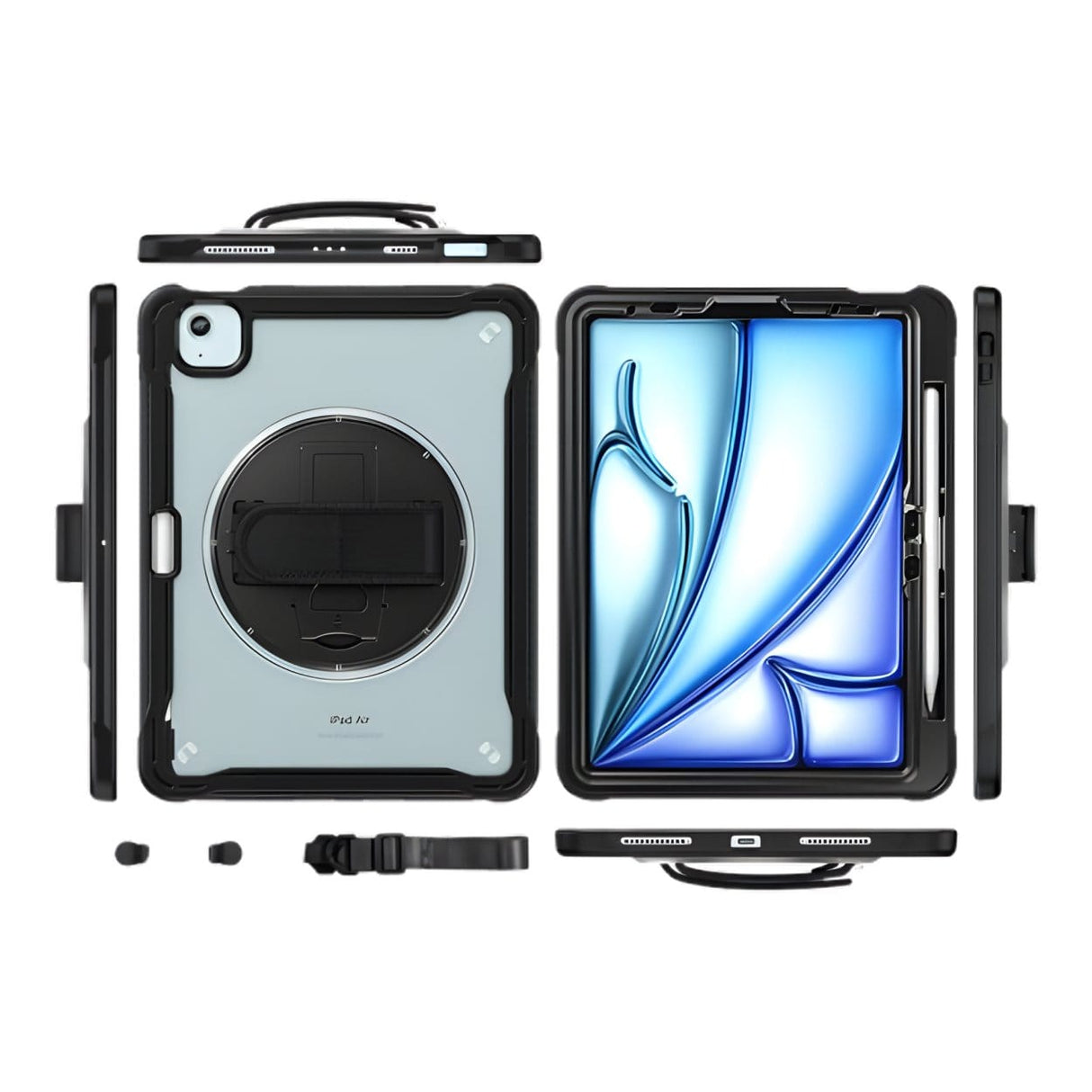 Tuff-Luv Armour Jack Rugged Pen Compatible with Ipad Air 11 M2/M3 Black MF2936