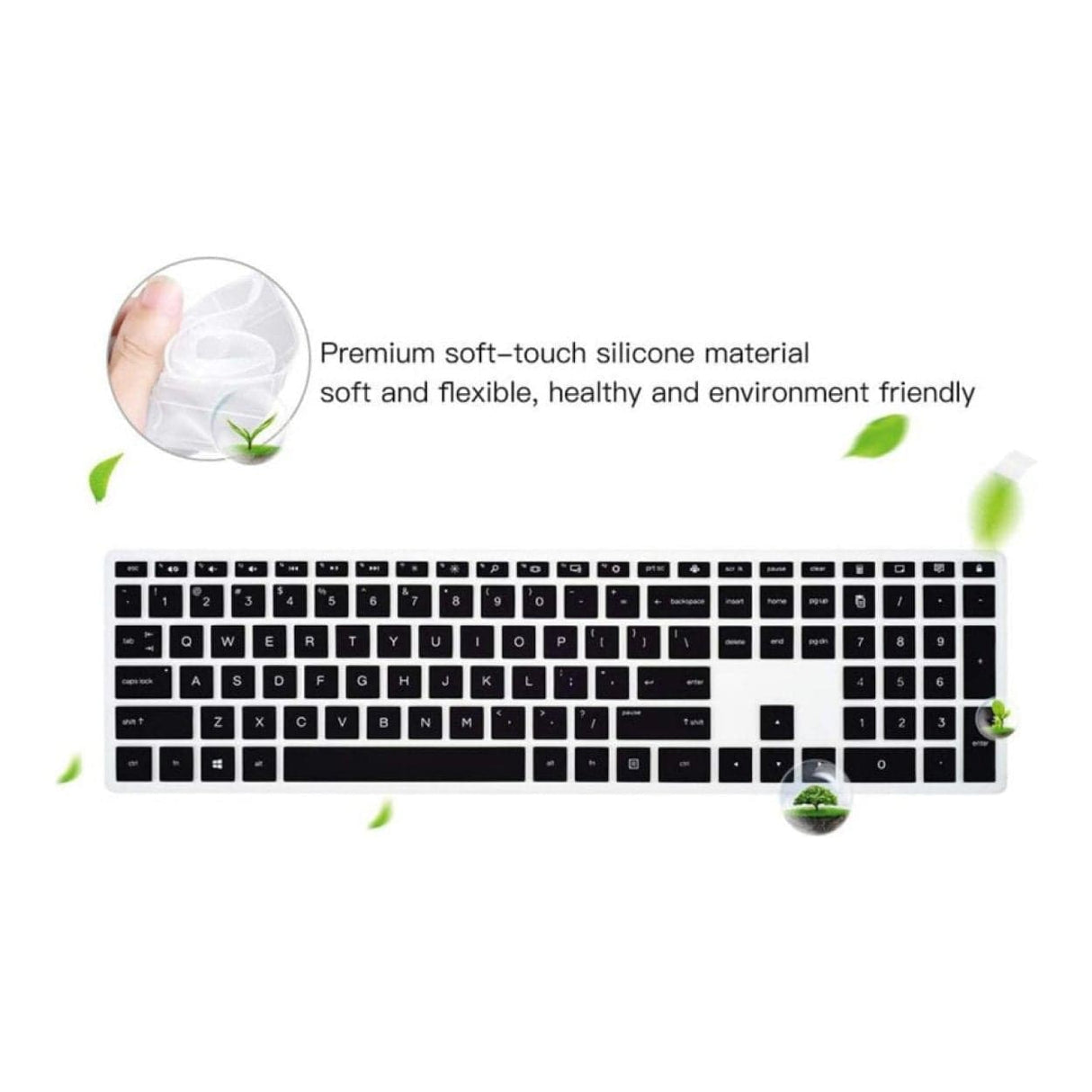 Tuff-Luv MF3119 HP Pavilion All-in-One Keyboard Cover Black Clear