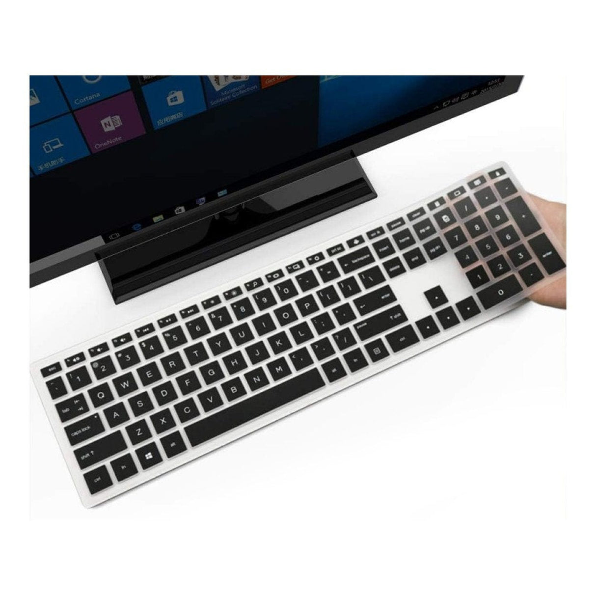 Tuff-Luv MF3119 HP Pavilion All-in-One Keyboard Cover Black Clear