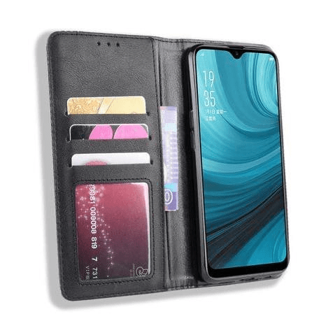 Tuff-Luv Essentials Booksytle Case for Samsung Galaxy A12 Black MF3459