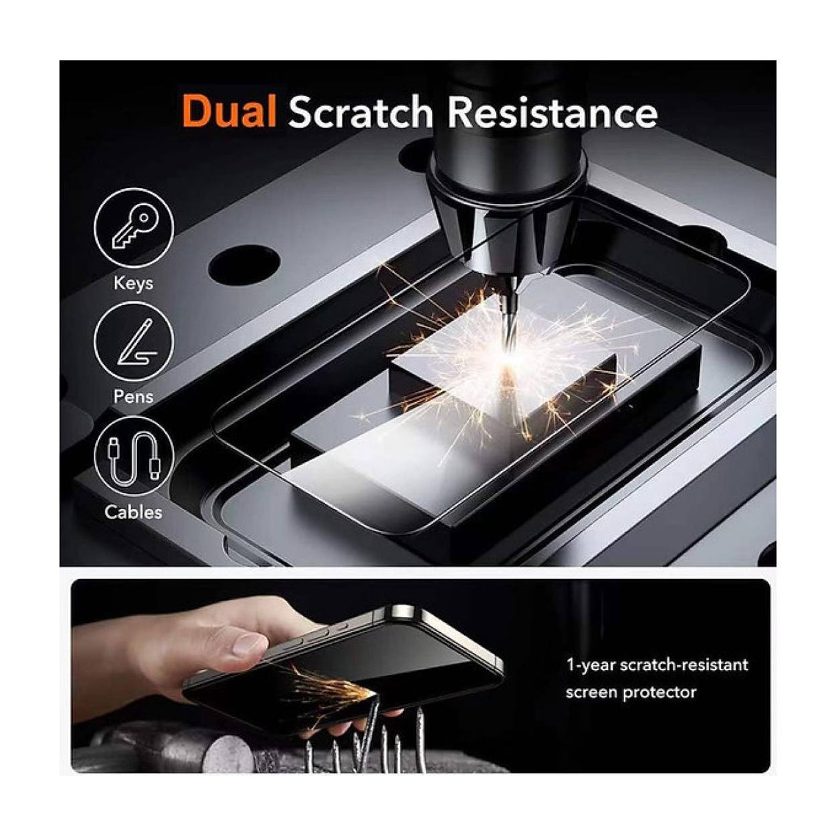 Tuff-Luv 2.5D Tempered Glass Screen Protector for Apple iPhone 16 Pro Max Clear MF3669