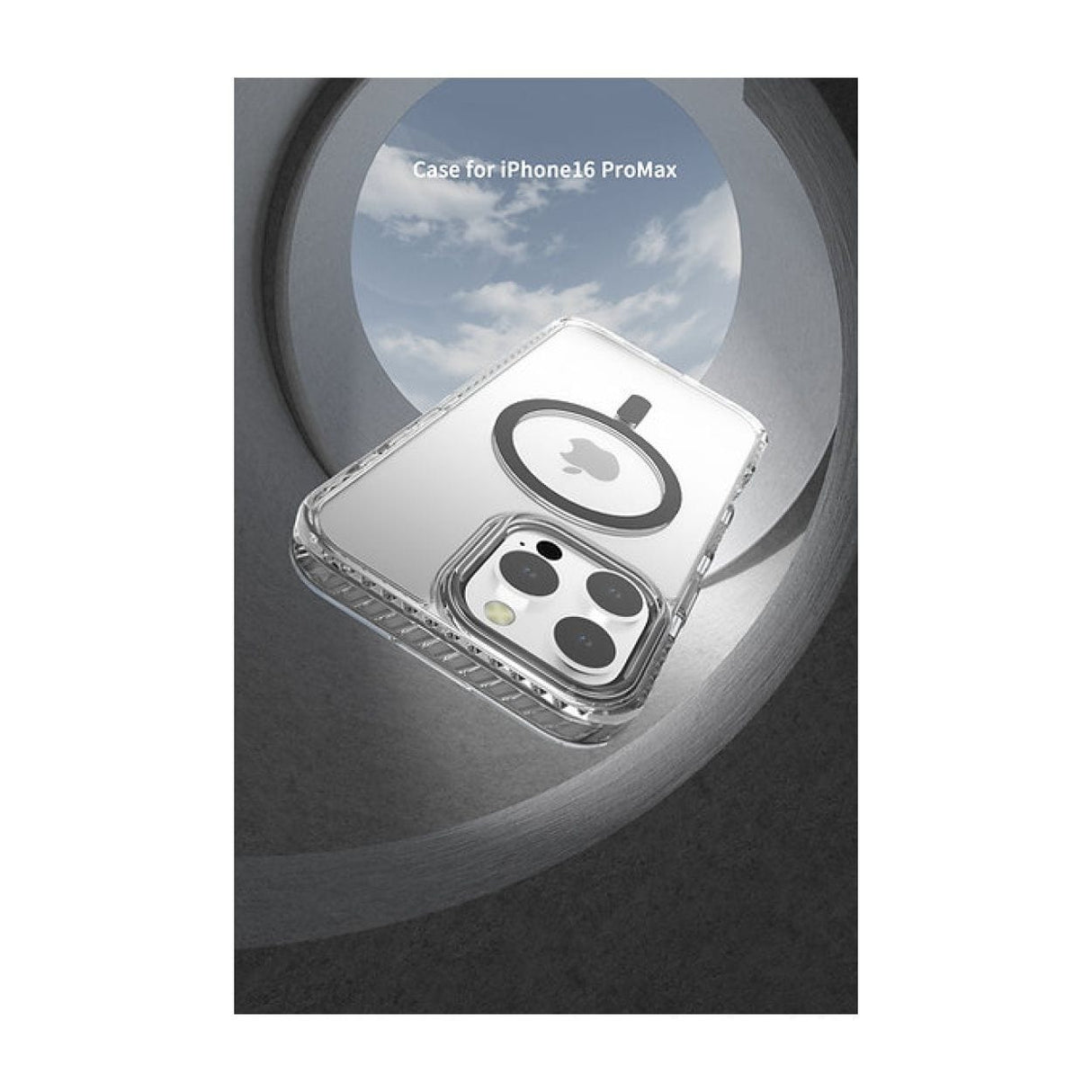 Tuff-Luv Tough Acrylic 2-Tone Magnetic MagSafe Case for Apple iPhone 16 Black MF3698