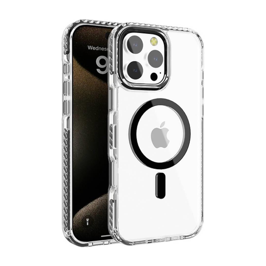 Tuff-Luv Tough Acrylic 2-Tone Magnetic MagSafe Case for Apple iPhone 16 Plus Black MF3700