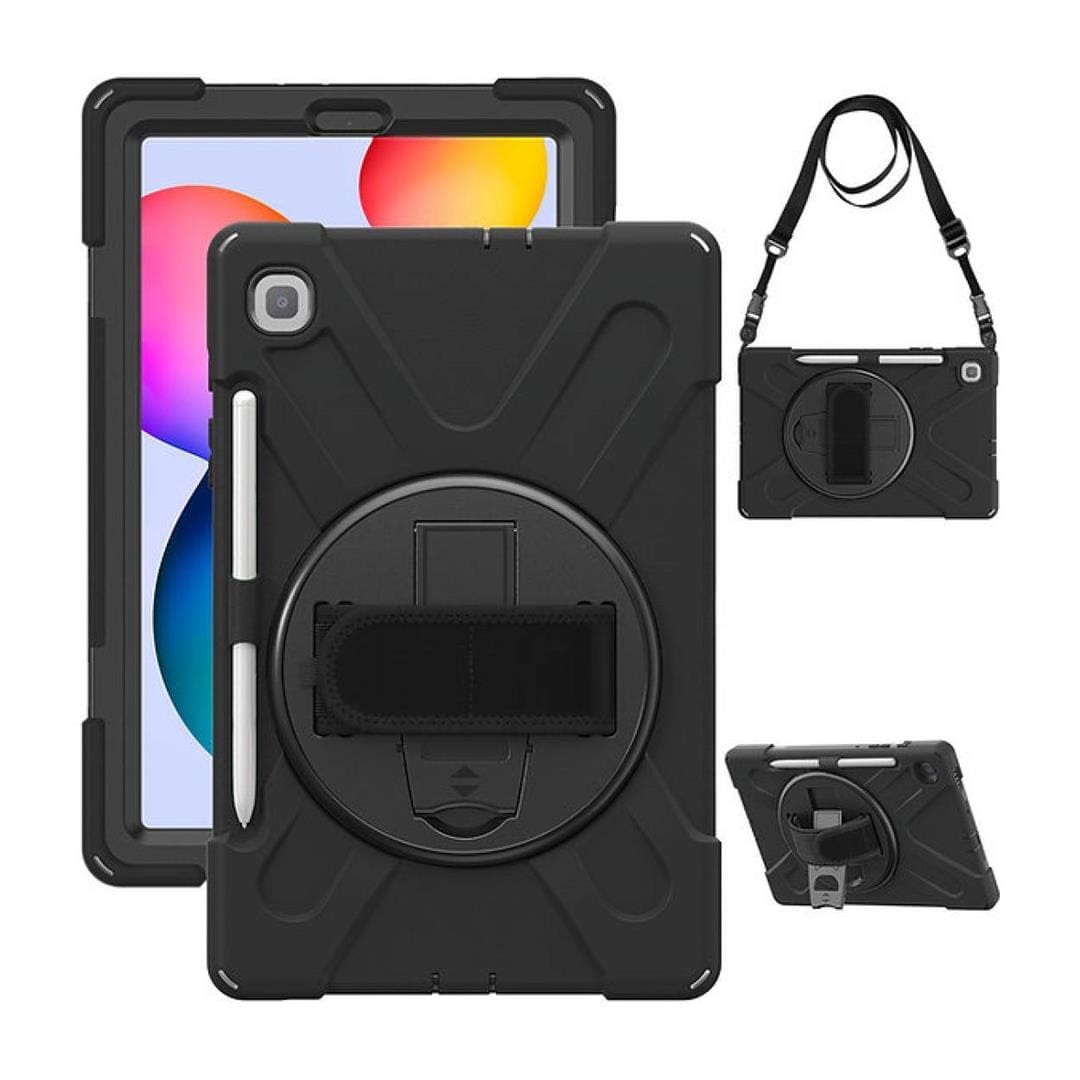 Tuff-Luv Armour Jack Rugged Case with Pen Holder for Samsung Tab S6 Lite Black MF3721