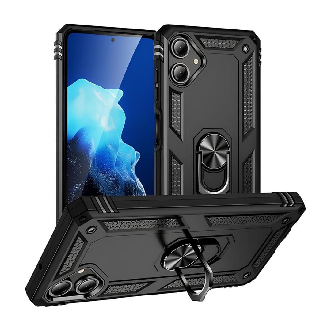 Tuff-Luv Rugged Case & Stand for Samsung Galaxy A06 Black MF3726