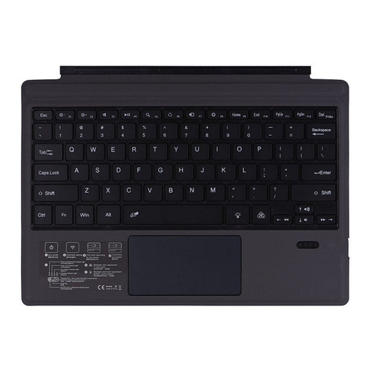 Tuff-Luv Backlit Bluetooth Keyboard Case for Microsoft Surface Go Models Black MF3803