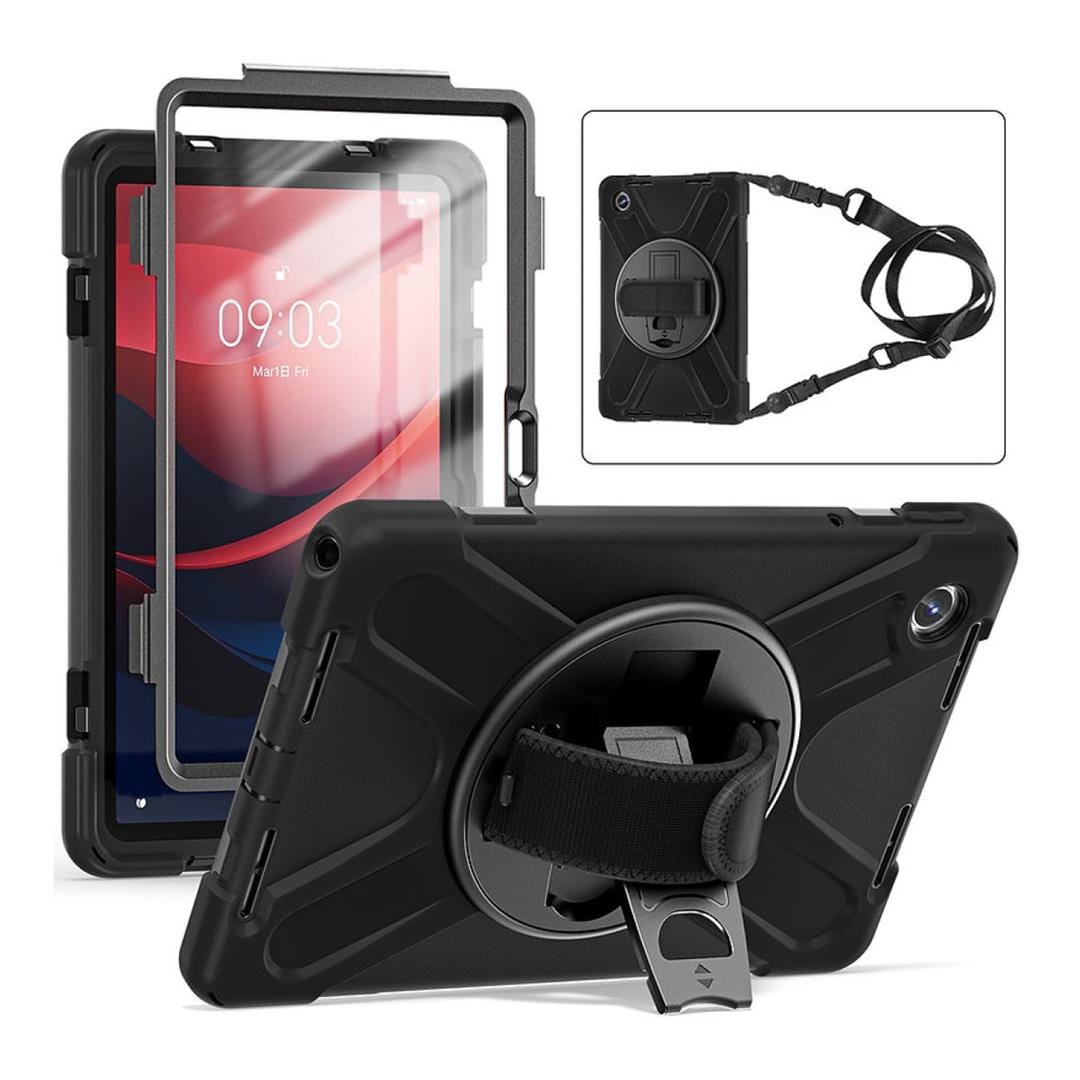 Tuff-Luv Armour Jack Rugged Case with Shoulder Strap for Lenovo M10 MF3902