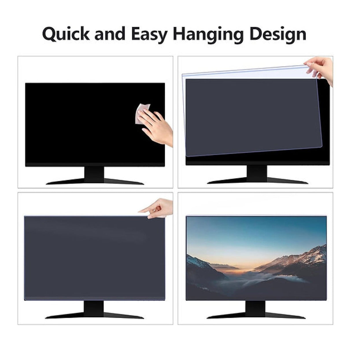 Tuff-Luv 32-inch Anti-blue Light Monitor Screen Protector - Clear MF3921