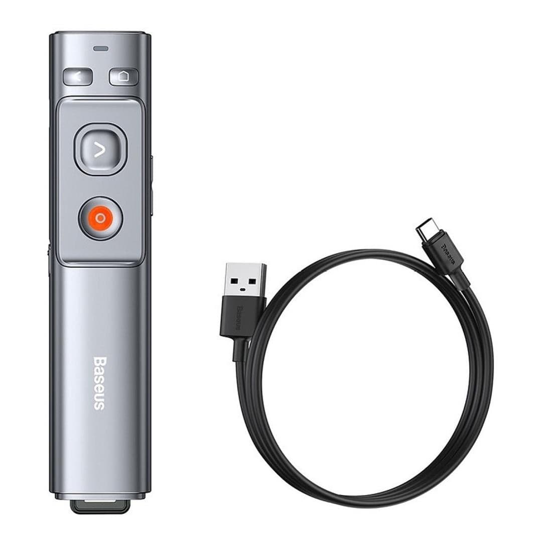 Baseus Rechargeable Wireless Laser Pointer Presenter - Red