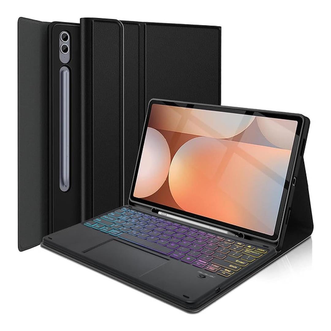 Tuff-Luv MF3968 13-inch Backlit Wireless Touchpad Keyboard Tablet Case Black