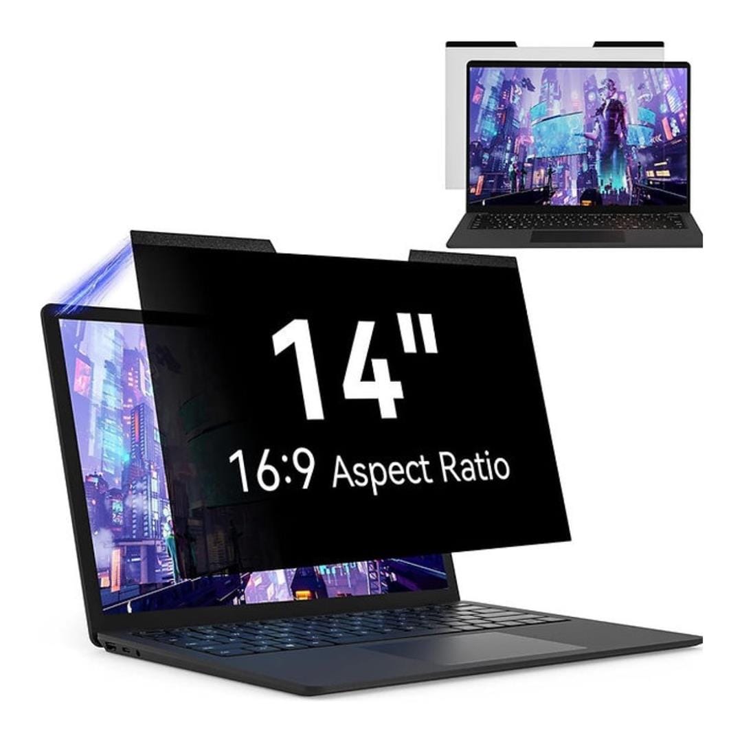 Tuff-Luv MF3984 14-inch Removable Magnetic Privacy Notebook Screen Protector