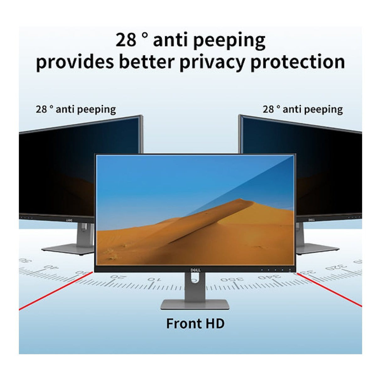 Tuff-Luv 24-inch Universal Magnetic Monitor Privacy Screen MF3996