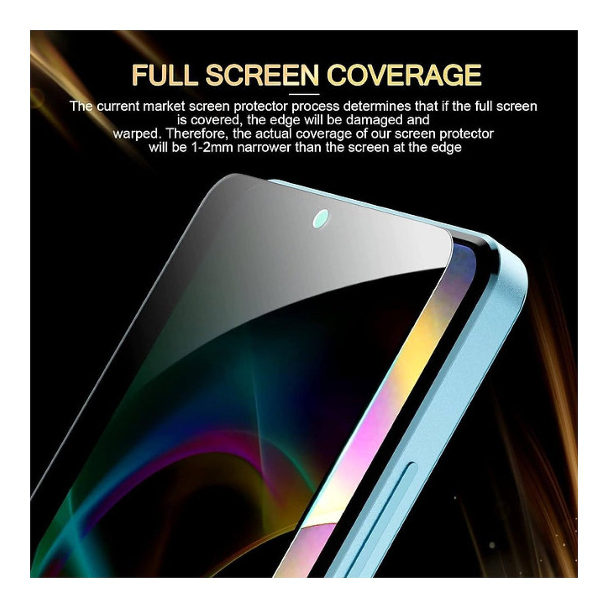 Tuff-Luv 2.5D Privacy Tempered Glass Screen Protector for Samsung Galaxy A17 5G Dark Privacy MF4150