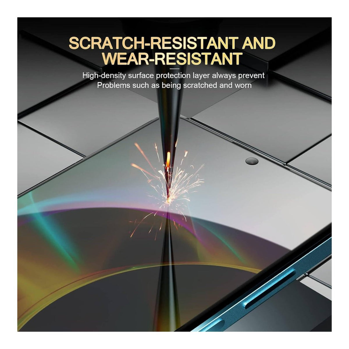 Tuff-Luv 2.5D Privacy Tempered Glass Screen Protector for Samsung Galaxy A17 5G Dark Privacy MF4150