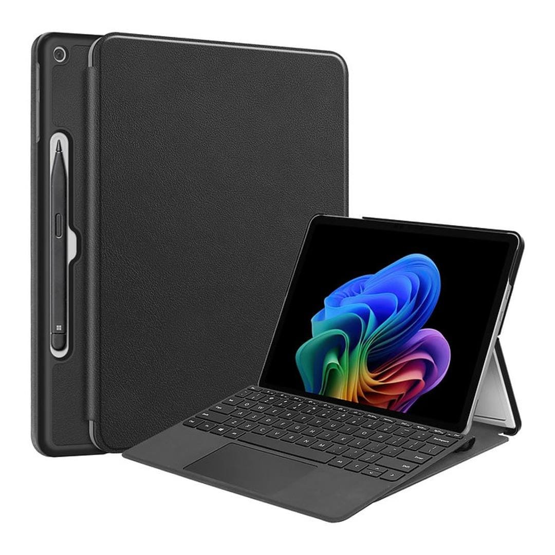 Tuff-Luv Slim Folio Case with Pen Holder for Surface Pro 12 Black MF4153