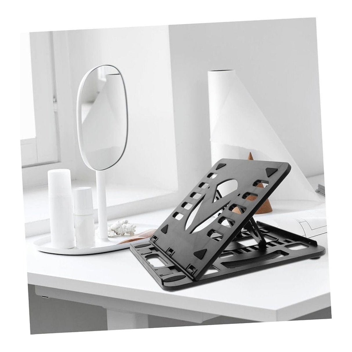 Tuff-Luv MF4176 15-17-inch Ergonomic Notebook Riser and Cooling Stand Black