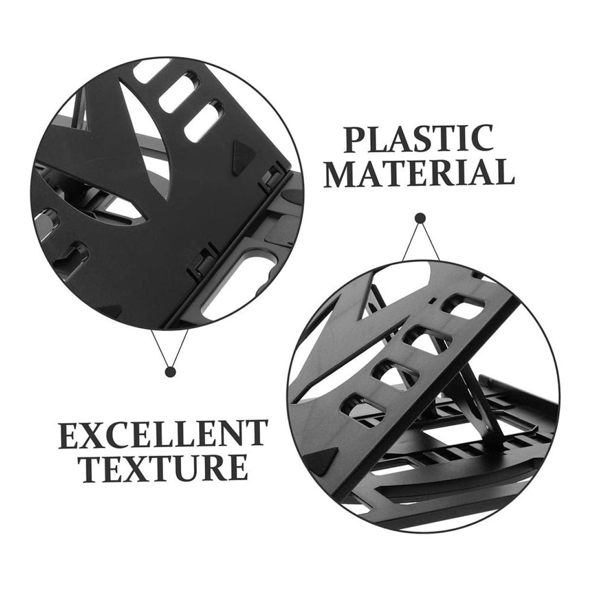 Tuff-Luv MF4176 15-17-inch Ergonomic Notebook Riser and Cooling Stand Black