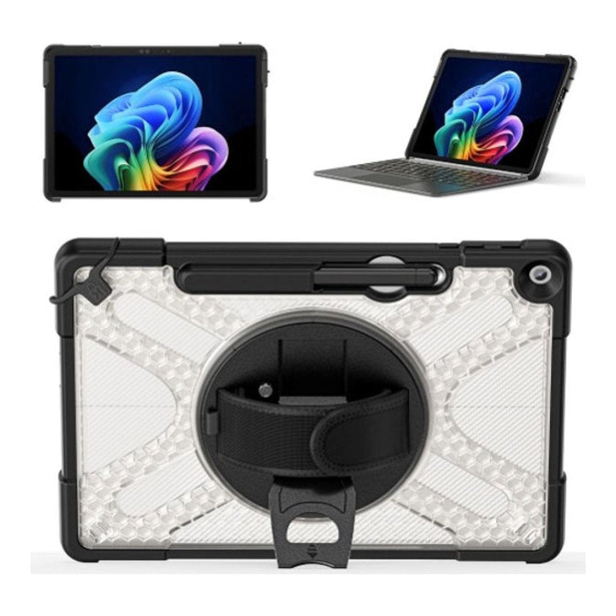 Tuff-Luv Armour Jack Rugged Case with Shoulder Strap and Stand for Microsoft Surface Pro Black MF4180