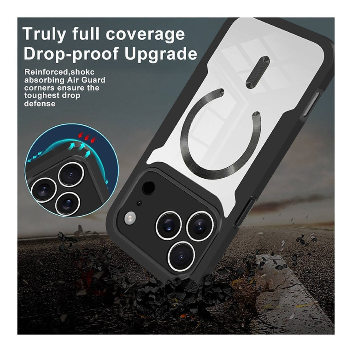 Tuff-Luv MagSafe Case with Built-in Screen Protector Compatible with iPhone 17 Pro MF4192