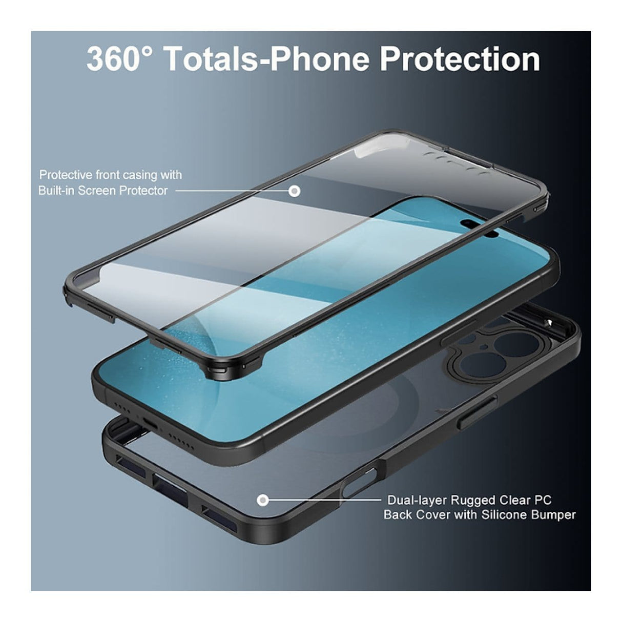 Tuff-Luv MagSafe Case with Built-in Screen Protector for iPhone 17 Pro Max MF4194