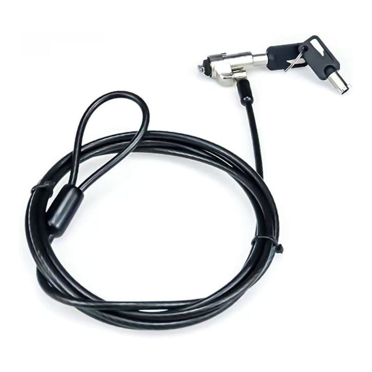 Tuff-Luv 1.8m Premium T-Bar Steel Wire Security Anti-Theft Cable Notebook Lock with Key MF4241