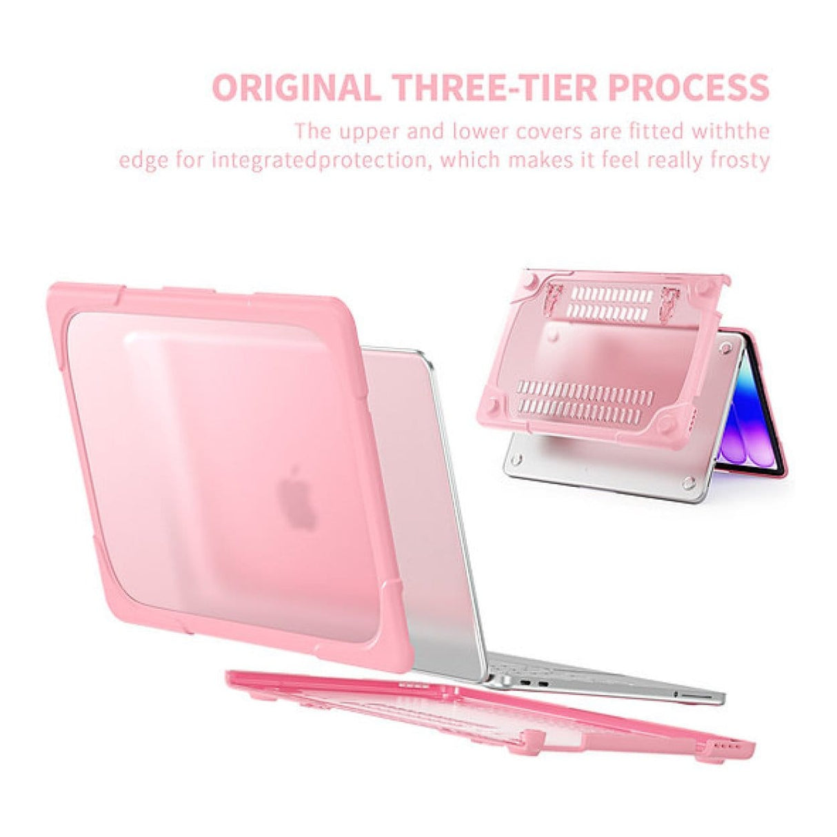 Tuff-Luv Rugged Neo Armour Protective Notebook Case with Stand Pink MF4408