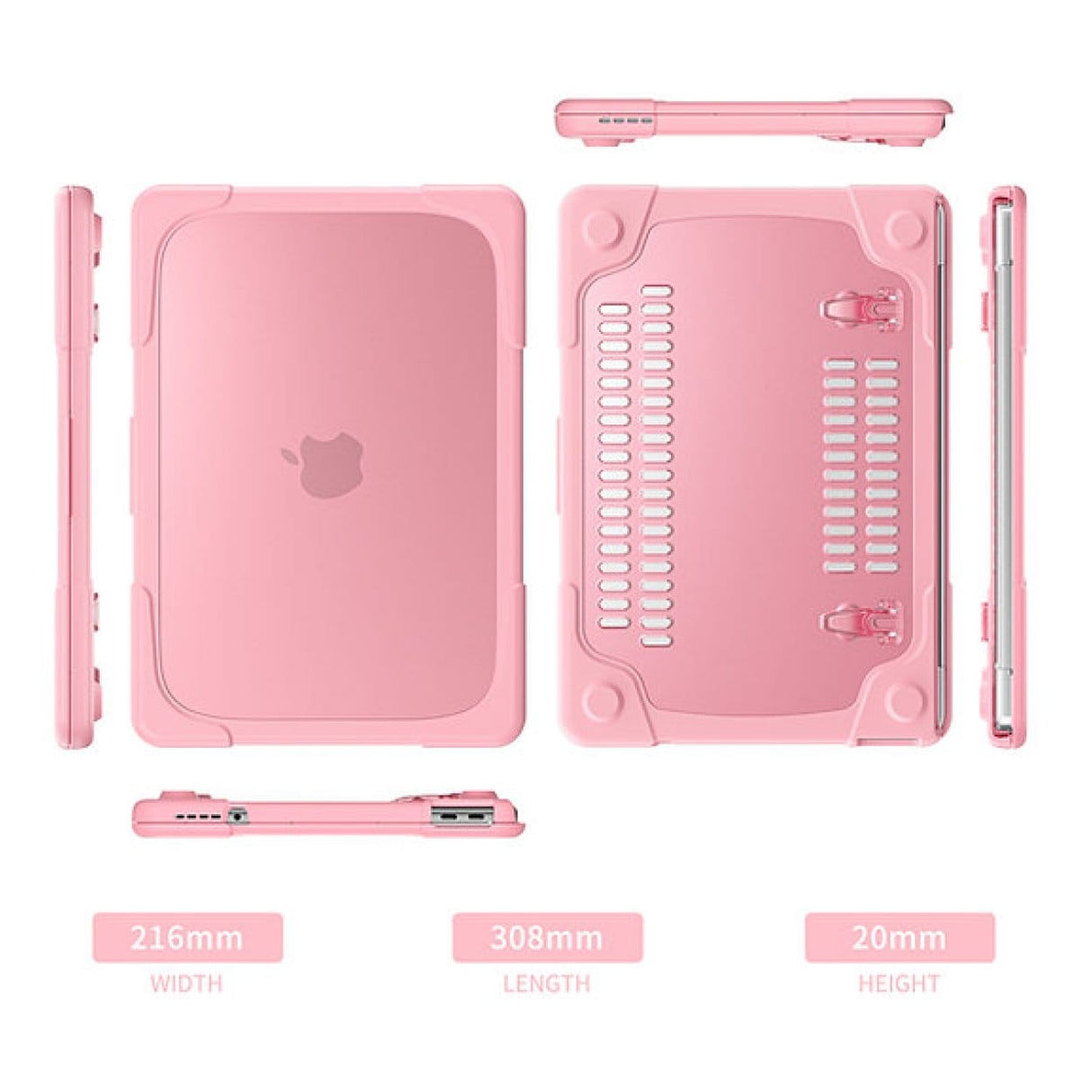 Tuff-Luv Rugged Neo Armour Protective Notebook Case with Stand Pink MF4408