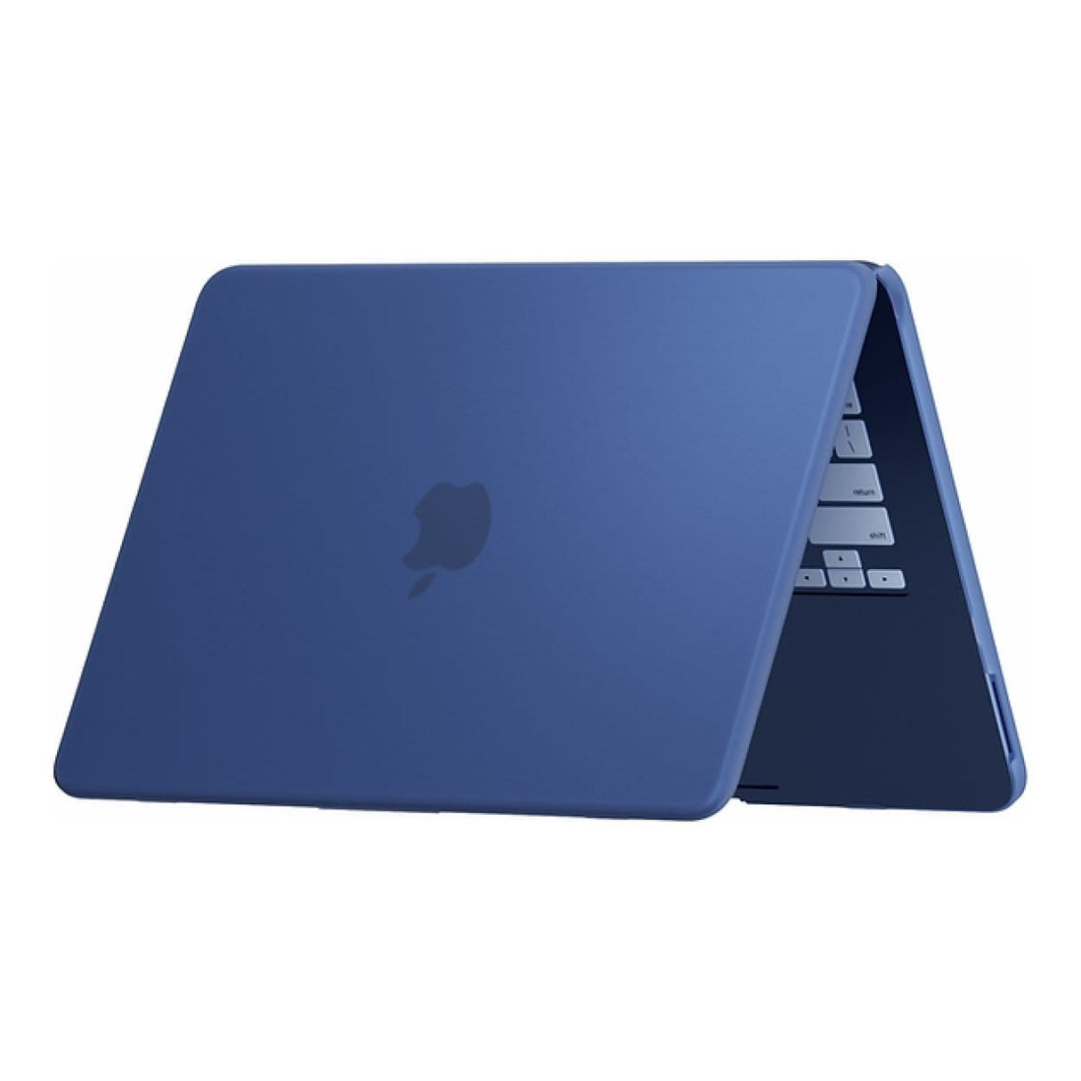 Tuff-Luv MacBook Neo Full Frosted Clear Hard Shell Case Indigo Blue MF4464