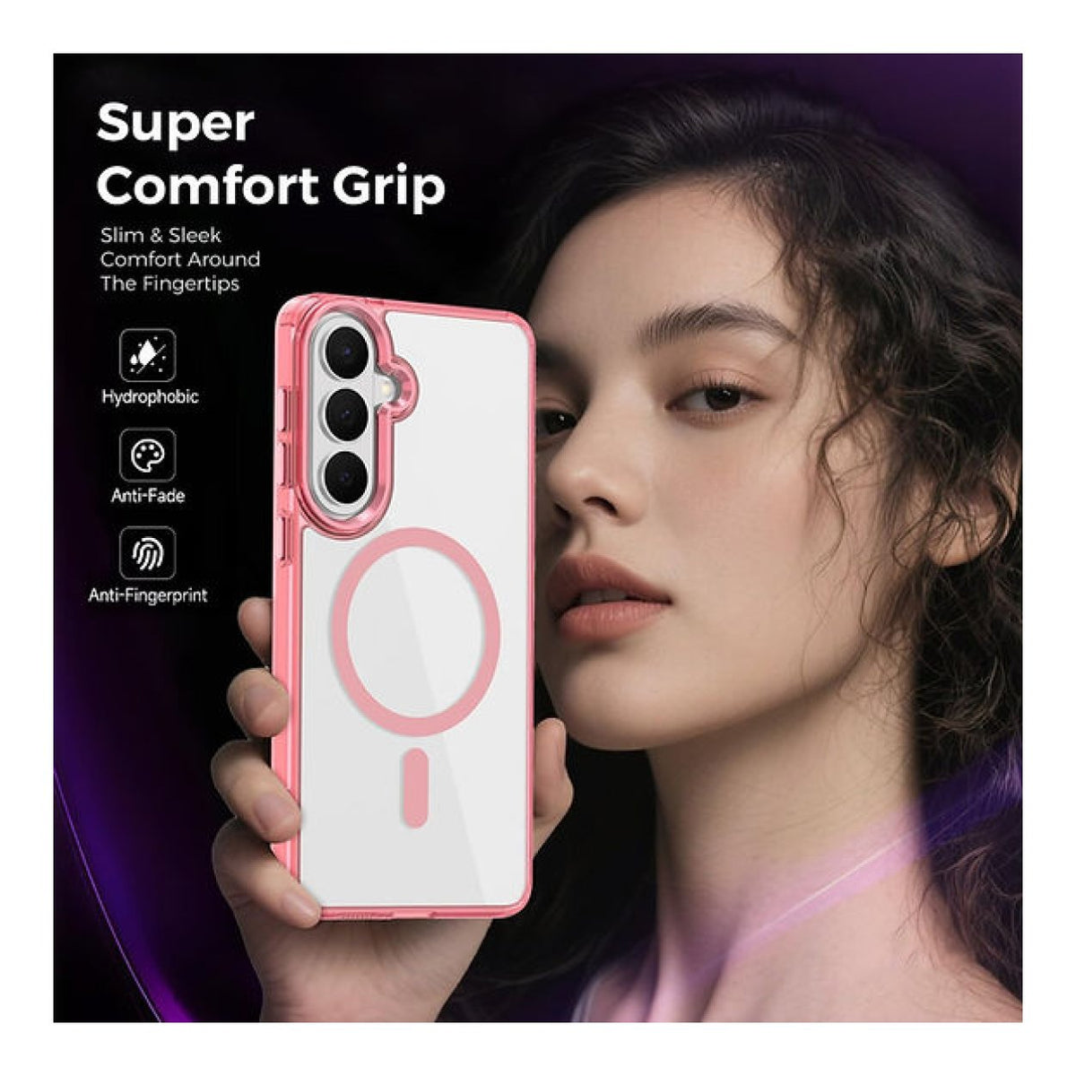 Tuff-Luv Magnetic Phone Case for Samsung Galaxy A27 5G Pink MF4527