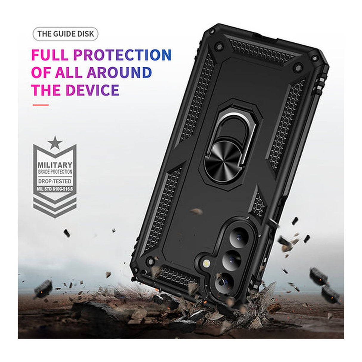 Tuff-Luv Rugged Kickstand Shockproof Protective Case for Samsung Galaxy A27 MF4532