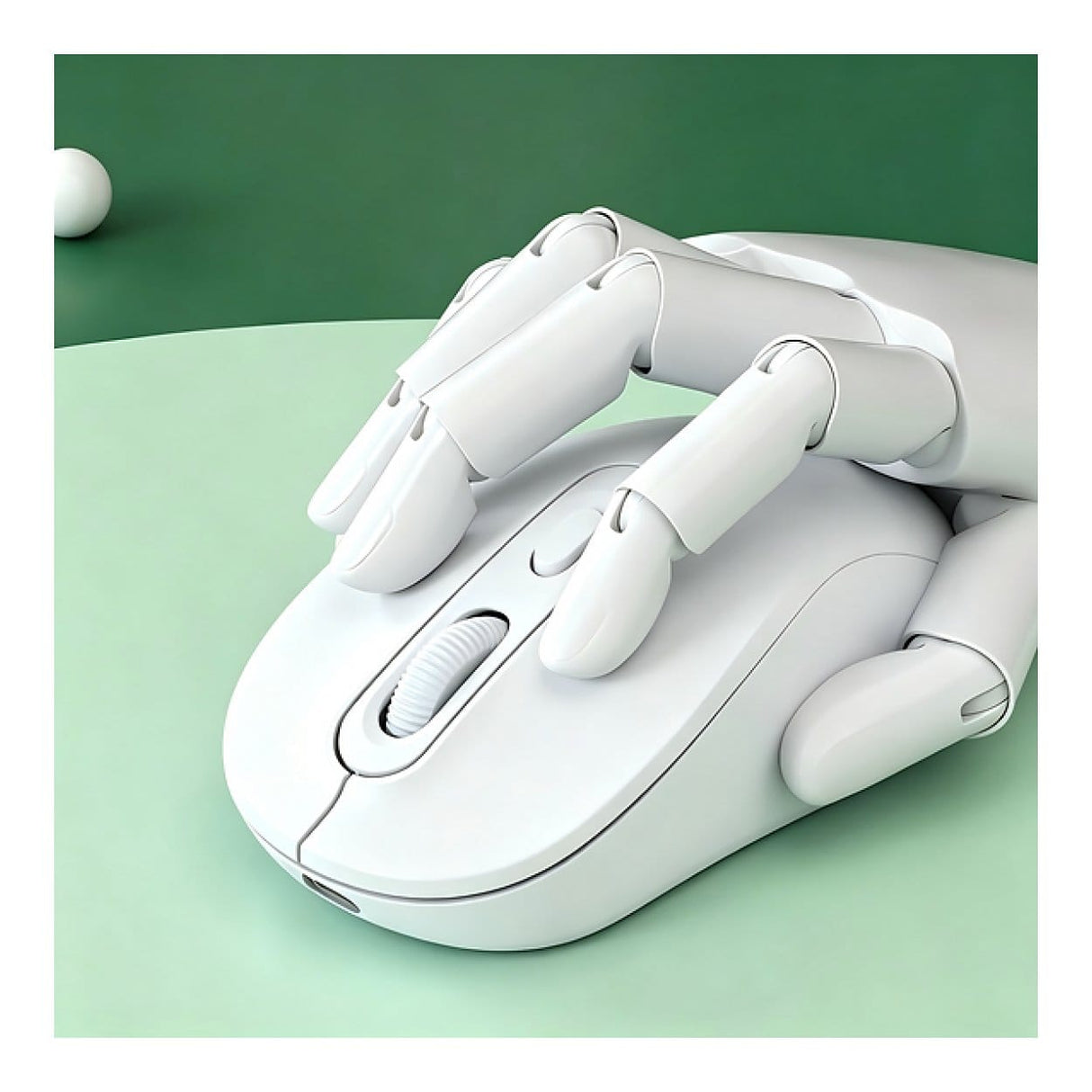 Tuff-Luv USB-C Rechargeable Bluetooth Mouse White MF4543