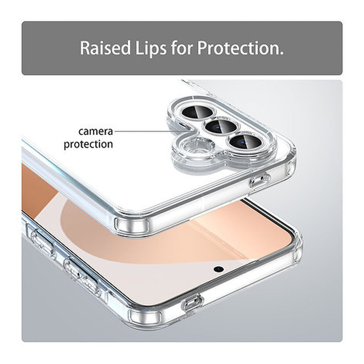 Tuff-Luv EdgeGuard Bumper Case for Samsung Galaxy A57 Clear MF4593