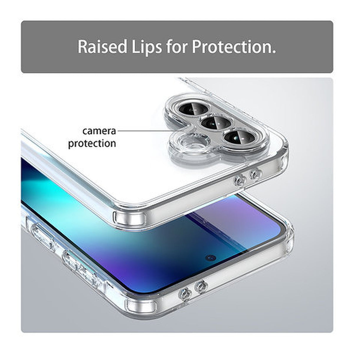 Tuff-Luv EdgeGuard Bumper Case for Samsung Galaxy A37 Clear MF4596