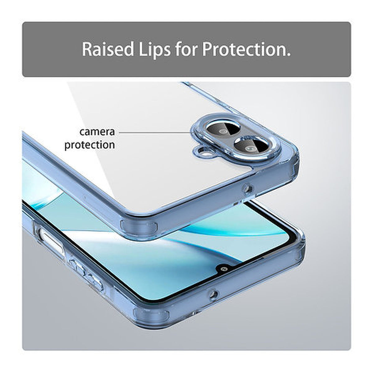 Tuff-Luv EdgeGuard Bumper Case for Samsung Galaxy A07 Blue MF4601